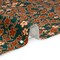 1 Yard Stretch Cotton Twill Print Teal Rust and Peach Floral September Sprouts